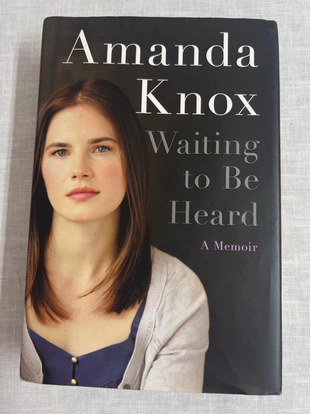 🌞 Amanda Knox Waiting to be Heard Harper Hardcover w/Royal Blue & White Jacket